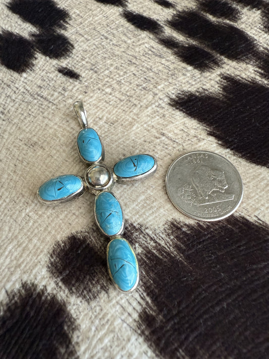 Turquoise Cross Pendant†